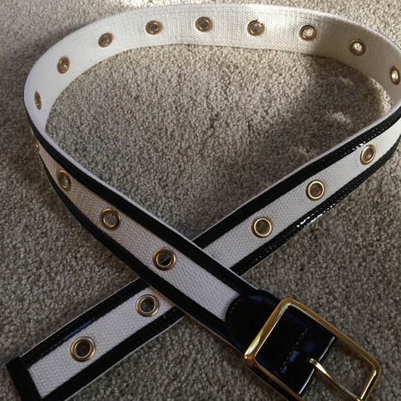 Accessories - Patton black and white belt